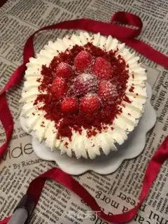 Make Red velvet cream cake step 9