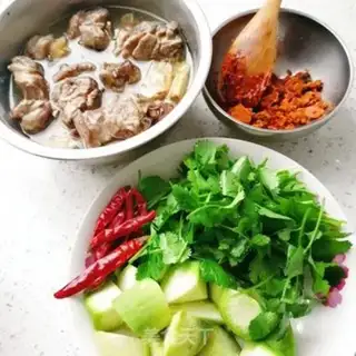 Make Burning lamb radish step 4