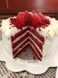 Make Red velvet cream cake step 10
