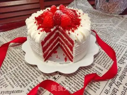 Make Red velvet cream cake step 11