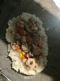 Make Haffle rice chicken step 15