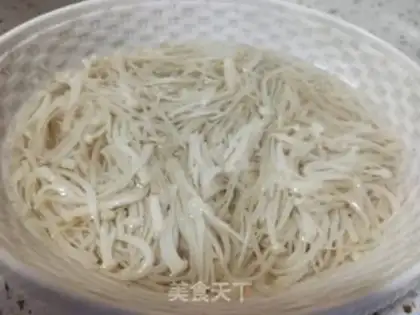 Make Frozen needle mushrooms step 5