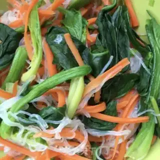 Make A spinach mix fan step 9