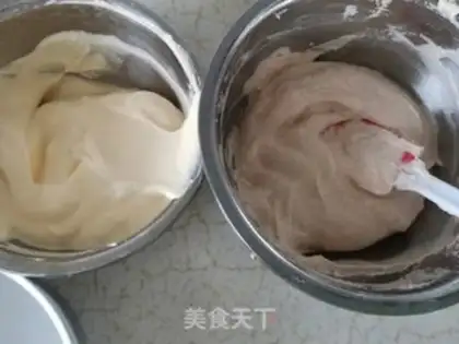 Make Double salad steam cake step 3