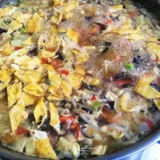 Make The meat and egg pelvis step 12