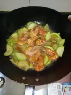Make Shrimp burning in the sea step 2