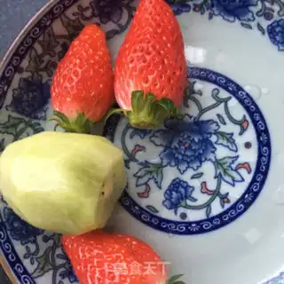 Make Fruit open sandwich step 1
