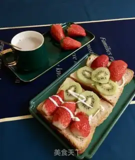 Make Fruit open sandwich step 10