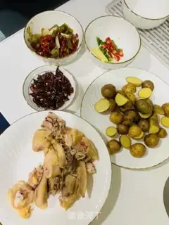 Make Potato pepper chicken step 0