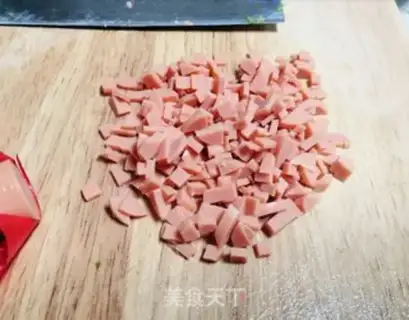 Make Celery and ham and sausage pancakes step 1