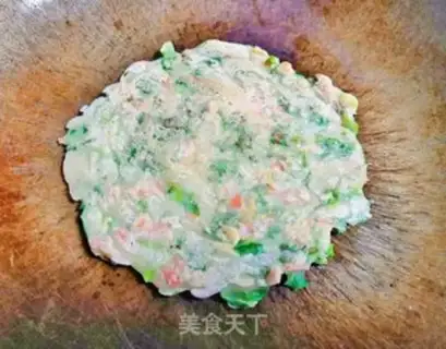 Make Celery and ham and sausage pancakes step 5