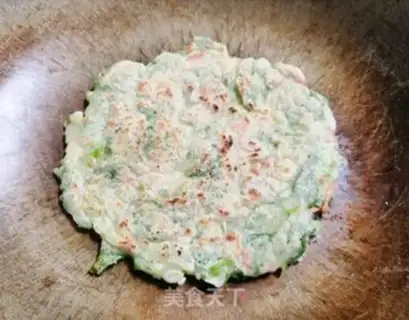 Make Celery and ham and sausage pancakes step 6