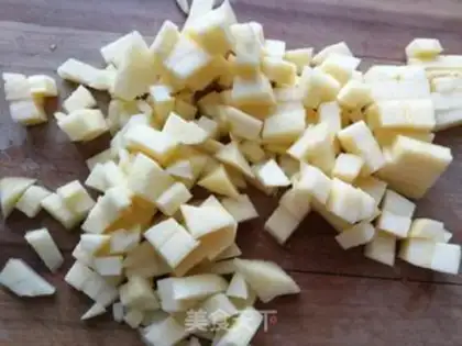 Make The rice apple paste step 2