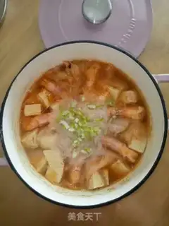 Make Shrimp soup, tofu step 5