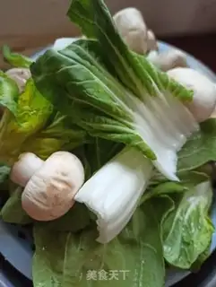 Make Green mushroom tofu step 0