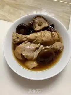 Make A chicken leg with mushrooms step 3