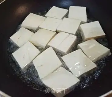 Make Green mushroom tofu step 2