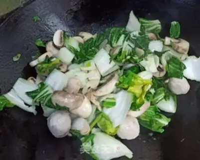 Make Green mushroom tofu step 6