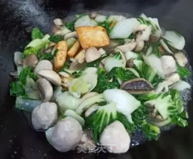 Make Green mushroom tofu step 9