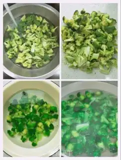 Make Monkey mushrooms and broccoli step 2