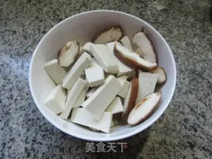 Make Egg mushrooms evaporate tofu step 2