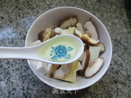 Make Egg mushrooms evaporate tofu step 6