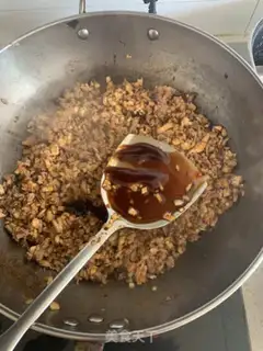 Make A meat bag with mushroom sauce step 5