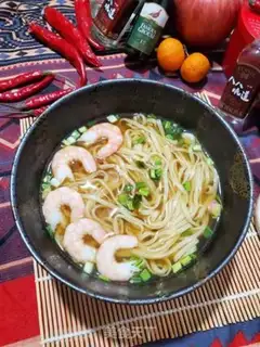 Make Shrimp onions, sour noodles step 11