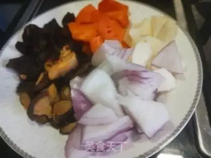 Make Chicken mushroom rice step 1