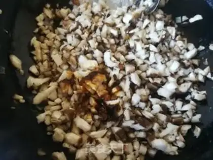 Make Cream mushroom egg dumplings step 6