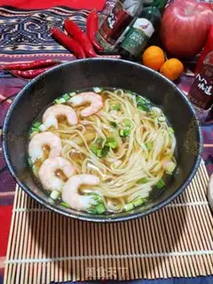 Make Shrimp onions, sour noodles step 13