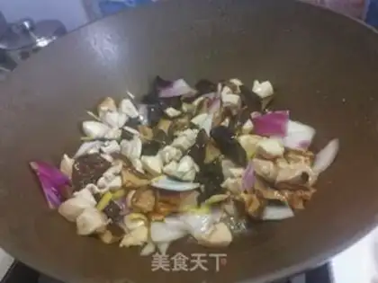 Make Chicken mushroom rice step 6