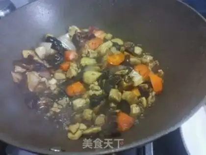 Make Chicken mushroom rice step 8
