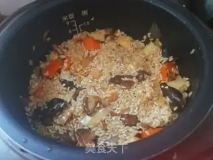 Make Chicken mushroom rice step 10