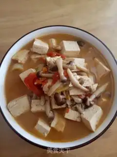 Make Crab mushroom tofu soup step 7