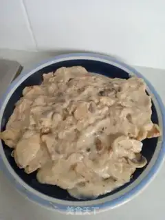 Make Chicken, white mushroom cheese step 6