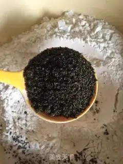 Make Double black sesame rolls step 5