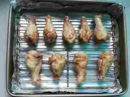 Make Garlic pretzel wings step 4