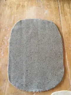 Make Double black sesame rolls step 10