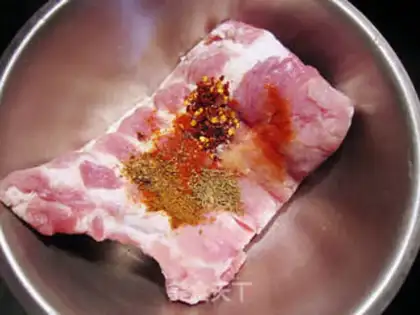 Make Routine ribs step 1