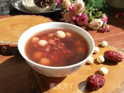 Make Red bean-tree Lotus soup step 2