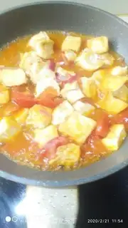 Make Beef tomato tofu step 4