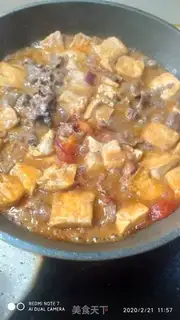 Make Beef tomato tofu step 6