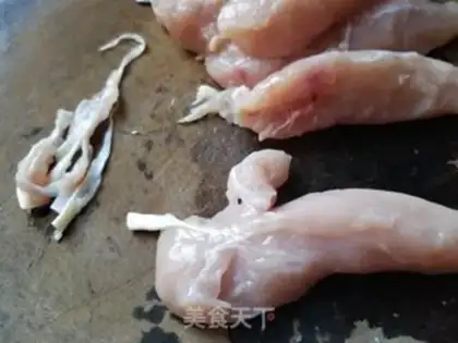 Make Burn the chicken chest with tender meat step 1