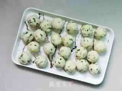 Make Radish Bean Ball step 5