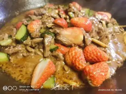 Make Strawberry beef step 4