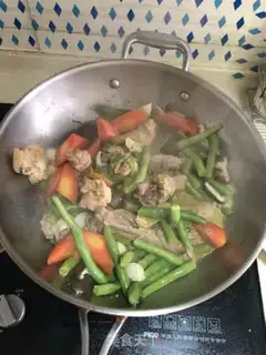 Make Chicken with fresh vegetables step 5