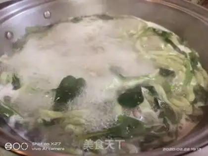 Make Peanut spinach noodles step 5