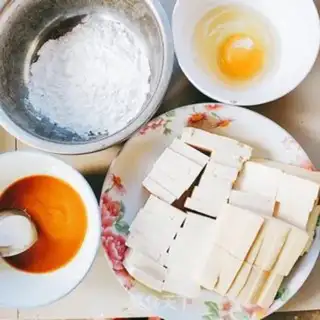 Make Fried tofu step 1