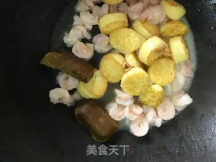 Make Curry, curry, tofu shrimp step 5